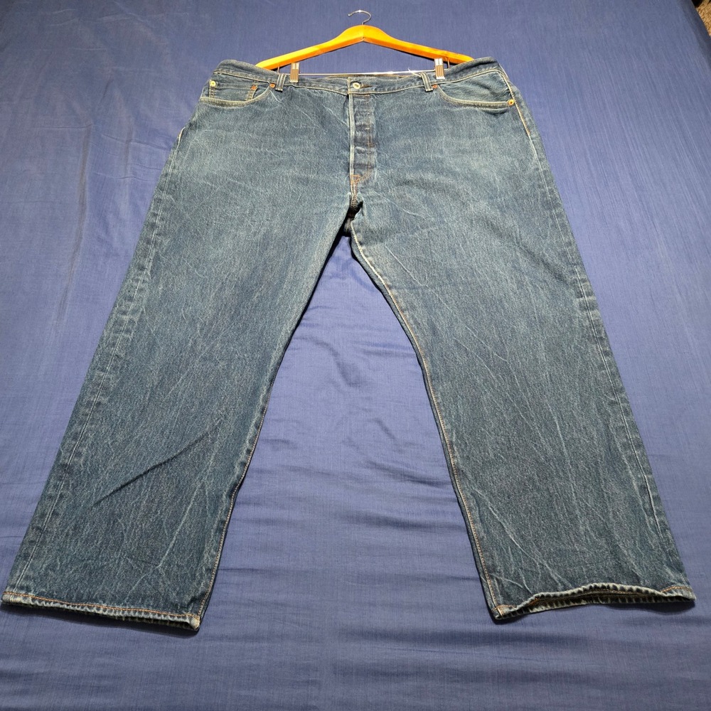 Levi's 501 Original Jeans Mens W50 L30 Blue  Straight Leg Button Fly
